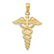10k Caduceus Pendant