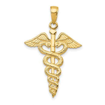 10k Caduceus Pendant