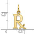 10k Prescription Symbol RX Charm