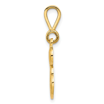 10k Initial E Pendant - Birthstone Company