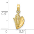 10k Conch Shell Pendant