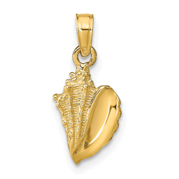 10k Conch Shell Pendant