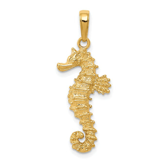 10k Seahorse Pendant