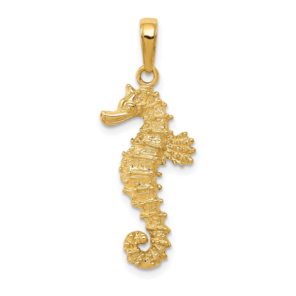 10k Seahorse Pendant