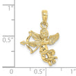 10k Cupid w/Bow and Arrow Charm