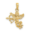 10k Cupid w/Bow and Arrow Charm