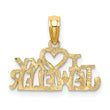 10k I HEART MY JEWELER Charm
