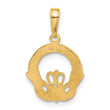 10k Claddagh Charm