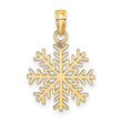 10k Snowflake Pendant