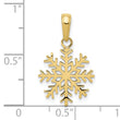 10k Snowflake Pendant