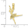 10K Ballerina Pendant