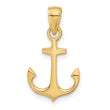 10k Anchor Pendant