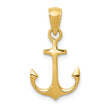 10k Anchor Pendant