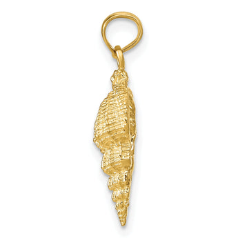 10k Conch Shell Pendant