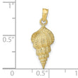10k Conch Shell Pendant