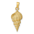 10k Conch Shell Pendant