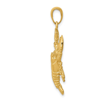 10k Lobster Pendant