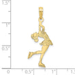 10k Ice Skater Turning Charm