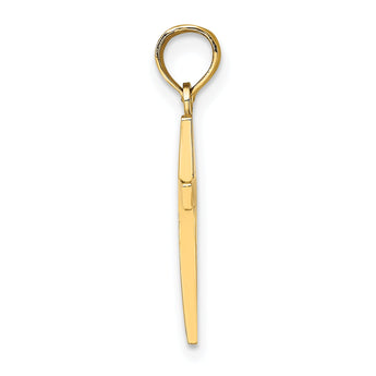 10k Polished Cross Pendant