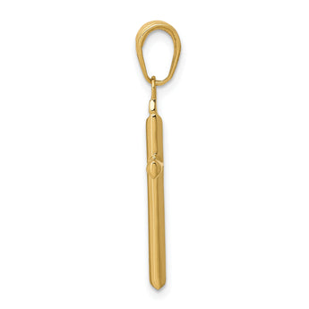 10K Reversible Latin Cross Pendant