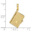 10K  3D Lord's Prayer Bible Pendant