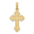 10K Budded Cross Pendant
