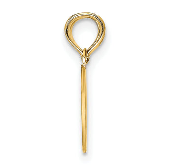 10K Reversible Break apart Mizpah Heart Pendant