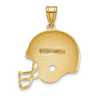 10k Polished Football Helmet Pendant