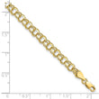 10k Solid Double Link Charm Bracelet