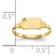 10K Signet Ring, Size 3 - Birthstone Company