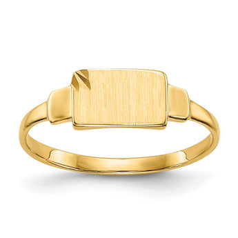 10K Signet Ring, Size 3 - Birthstone Company