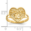 10K Sweet 16 Heart Ring