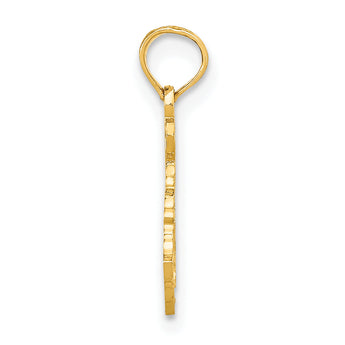 10K Solid Kentucky State Pendant