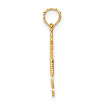 10K RN Caduceus Pendant