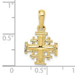 10k Jerusalem Cross Charm