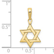 10k Polished Star of David Pendant