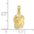 10k Girl Head Charm