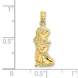 10k Praying Girl Charm