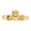 10k Polished Ladies Claddagh Ring