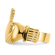 10k Polished Ladies Claddagh Ring