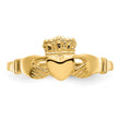 10k Polished Ladies Claddagh Ring