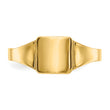 10k Polished Square Child's Signet Ring, Size 4 - Birthstone Company