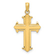 10k Polished Cross Pendant