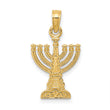 10K Menorah Pendant