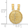 10K BEST FRIENDS FOREVER Break Apart Pendant