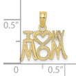 10K I HEART MY MOM Pendant