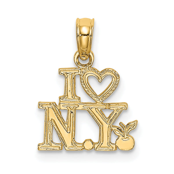 10K I HEART NY Charm