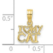 10k I HEART MY CAT Charm