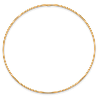10k 1.5mm Polished Slip-on Bangle Bracelet