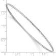 10k 1.5mm White Gold Diamond-Cut Slip-on Bangle Bracelet